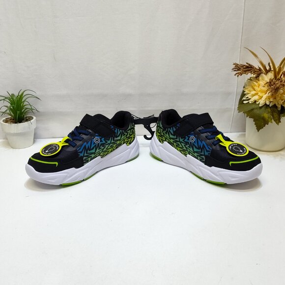 Athletic Works Light-Up Sneaker Boy 4 Bungee Laces Hook Loop Strap On/Off Switch - Picture 5 of 12